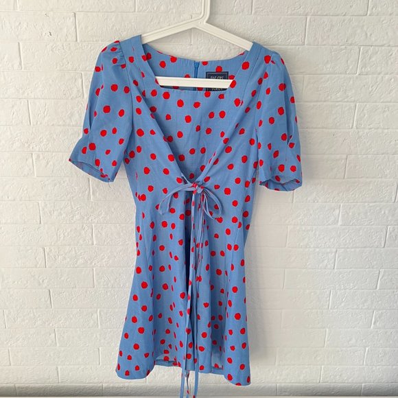 Salon De Yohn OS Red Polka Dot Dress - Picture 8 of 9